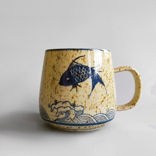 Керамічна чашка "Японський короп" (360мл)